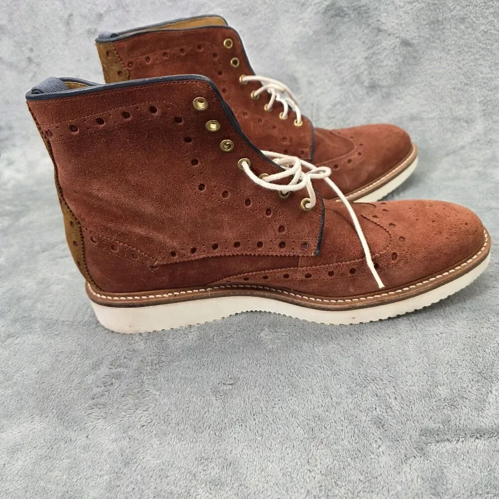 Oliver Sweeney Men's Walberswick Brown Suede Boots Size US 10 UK 9
